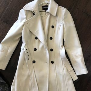 Women’s express white trench jacket